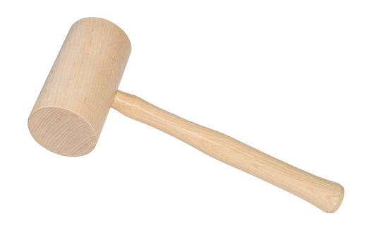 #4 Hickory Wooden Mallet ~ 3" Diameter Head - Tennessee Hickory Handles - Wooden Mallet - 3" face - 1-1/4 lb. Wooden mallet - Made in USA - Model No. 754-15 - 1-1/4 lb. ~ Tennessee Hickory Mallet - Hardwood Mallet - 1-1/4 lb. Mallet