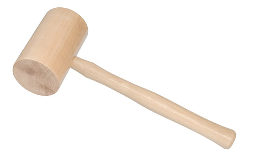 #5 Hickory Wooden Mallet ~ 3-1/2" Diameter Head - Tennessee Hickory Handles - Wooden Mallet - 3-1/2" face - 1-3/4 lb. Wooden mallet - Made in USA - Model No. 755-15 - 1-3/4 lb. ~ Tennessee Hickory Mallet - Hardwood Mallet - 1-3/4 lb. Mallet