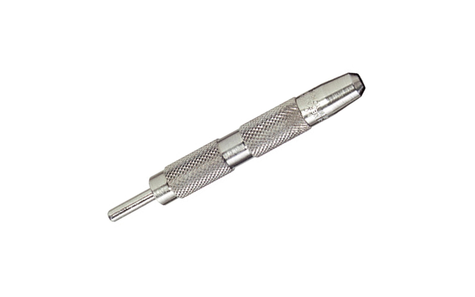 Jiffy Centering Punch - Model No. 806 ~ Ideal for quickly starting screw holes when attaching countersunk hardware such as hinges, hasps, hangers & drawer pulls. Countersunk end ensures starting hole is centered in hardware screw hole ~ General Tools 038728240187