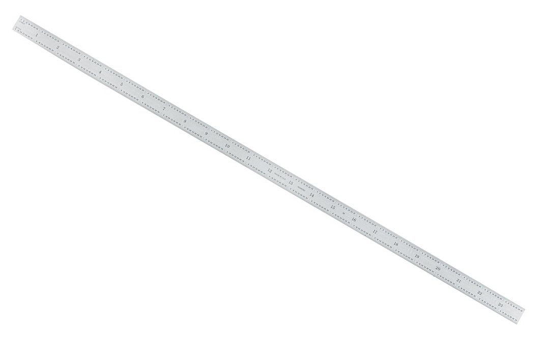 General Tools 24" Flexible Stainless Rule (10ths, 100ths, 32nds, 64ths) - Model No. CF2445 ~ Satin Finish Stainless Rule ~ 24" Overall Length - Flexible Rule