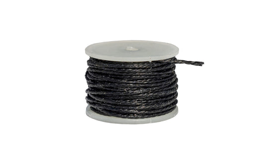 CS Osborne Waxed Black Thread ~ 12-1/2 Yards Length - 413R B - Made in USA - Excellent for sewing & repairing leather, canvas, & similar materials - 0.27 mm (0.01") Diameter - Black color - Waxed polyester thread - Model No. 413R B ~ 096685121826