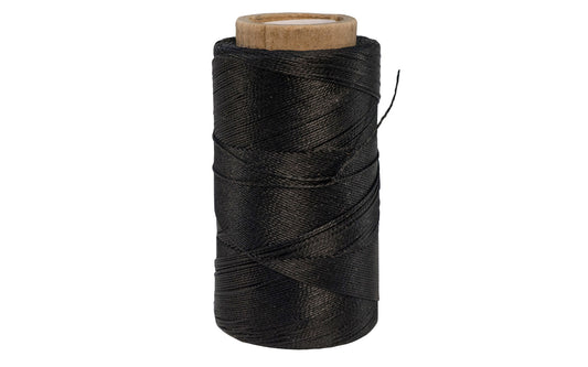 CS Osborne Waxed Black Thread ~ 85 Yards Length - 413ST B - Made in USA - Excellent for sewing & repairing leather, canvas, & similar materials - 0.27 mm (0.01") Diameter - Black color - Waxed polyester thread - Model No. 413ST B ~ 096685121628