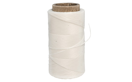 CS Osborne Waxed White Thread ~ 85 Yards Length - 413ST W - Made in USA - Excellent for sewing & repairing leather, canvas, & similar materials - 0.27 mm (0.01") Diameter - White color - Waxed polyester thread - Model No. 413ST W ~ 096685121666