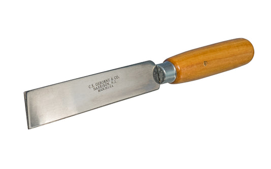 The CS Osborne Broad Point Knife - 5" Blade ~ No. 78 quality carbon steel blade has a sharp point knife popular in the shoe & leather industries. Made in USA ~ 096685600543