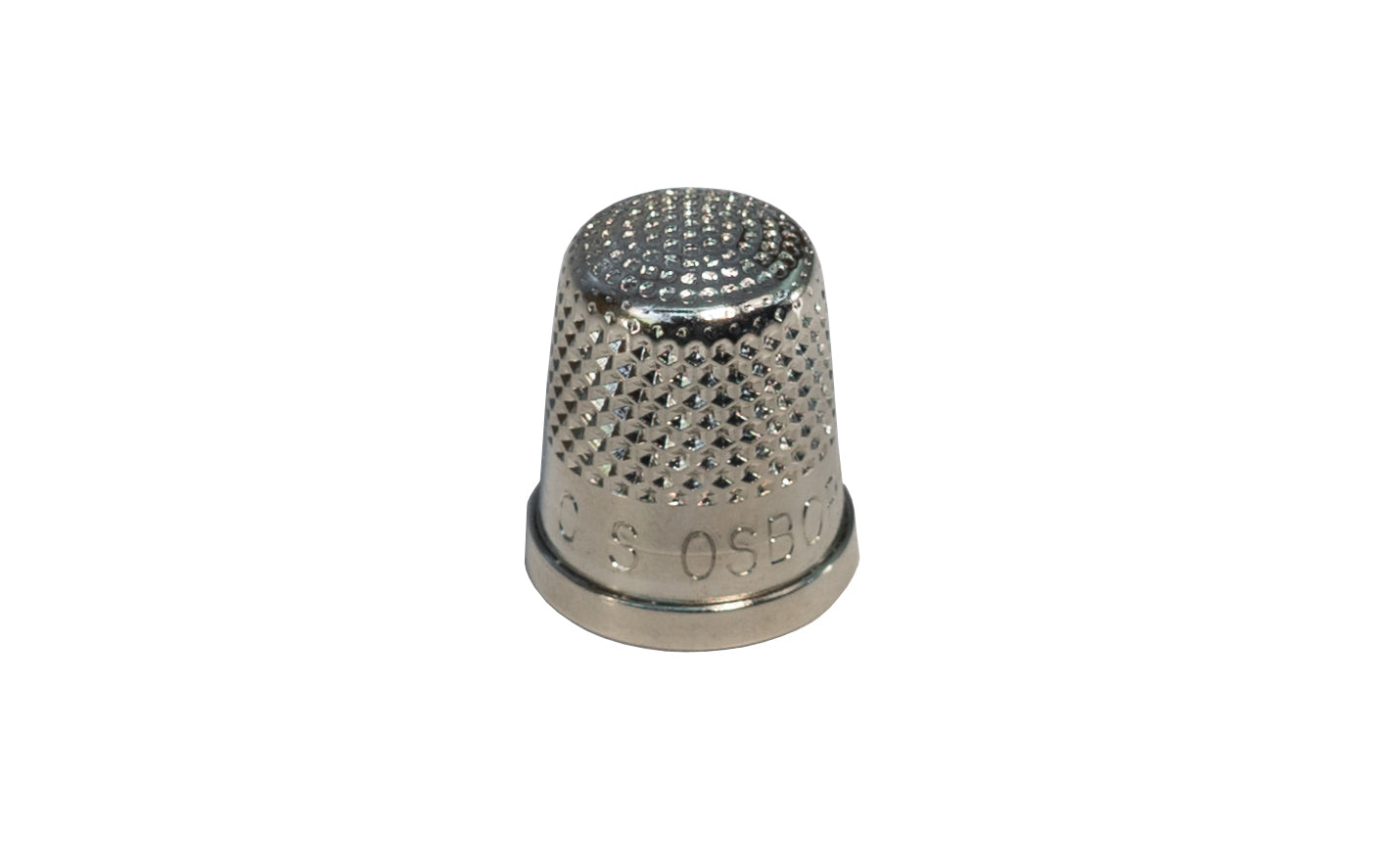 CS Osborne Closed End Thimble ~ No. 511 - Great for working with canvas & leather materials - Brass Material - Nickel Plated