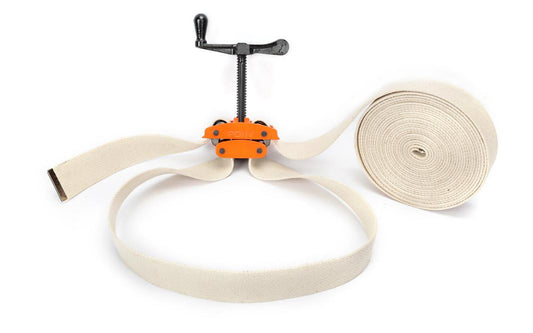 Pony 30' x 2" Canvas Strap Band Clamp - Model No. 6230 ~ 2" wide x 30' long canvas band ~ Dual self-locking mechanisms, which allow the band to be pulled tight from both sides