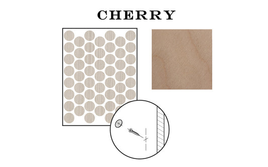 FastCap 9/16" Cherry Adhesive Cover Caps - Unfinished Wood ~ 260 Pieces - Model No. FC.MB.916.CH