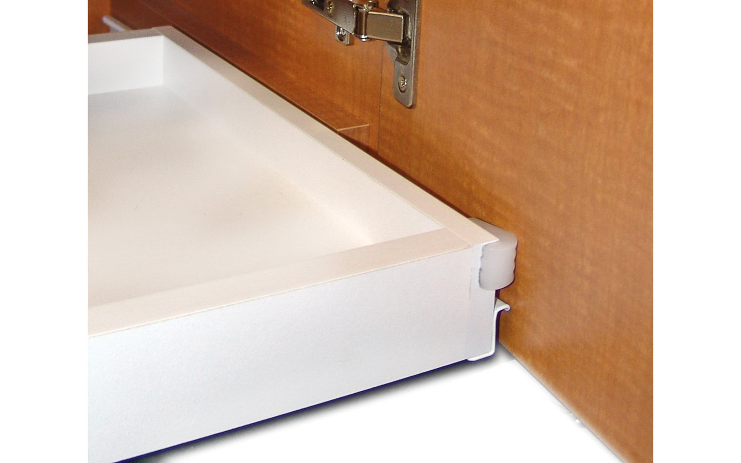 The FastCap Drawer Bumper ~ 10 Pieces protects cabinet doors from unintentional marring from drawer pull-outs. Eliminates drawer guide scratches. Model Fastcap DRAWER BUMPER ~ 663807999559