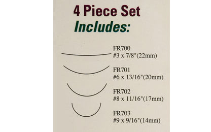 Flexcut Super-Wide Palm Carving Set ~ FR704 - 4-piece set - Includes Sweep #3 x 7/8" (22 mm), Sweep #6 x 13/16" (20 mm), Sweep #8 x 11/16" (17 mm), Sweep #9 x 9/16" (14 mm) - High Carbon Steel blades - Ash wood handles - Palm Carving Tool Set - Made in USA - Wide Palm Carving tools give maximum wood removal with minimum effort
