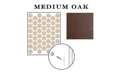 FastCap 9/16" Medium Oak Adhesive Cover Caps - Woodgrain PVC ~ 265 Pieces - Model No. FC.MB.916.MO