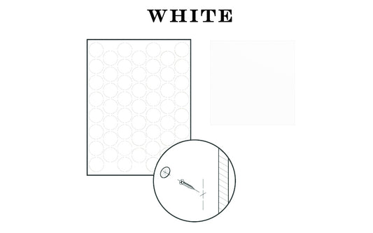 FastCap 9/16" White Adhesive Cover Caps - Solid PVC ~ 265 Pieces - Model No. FC.MB.916.WH