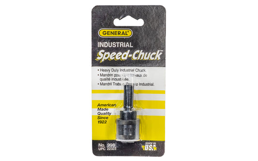General Tools Industrial Speed Chuck - 1/4" hex - Model No. 998