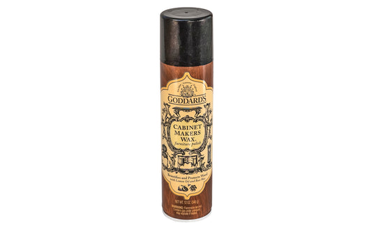 Goddard's Cabinet Maker's Wax Aerosol - Furniture Polish ~ 12 oz - Model No. 704236 - Conditions & Protects with Lemon Oil & Beeswax  - Lasting Shine with No Oily Residue