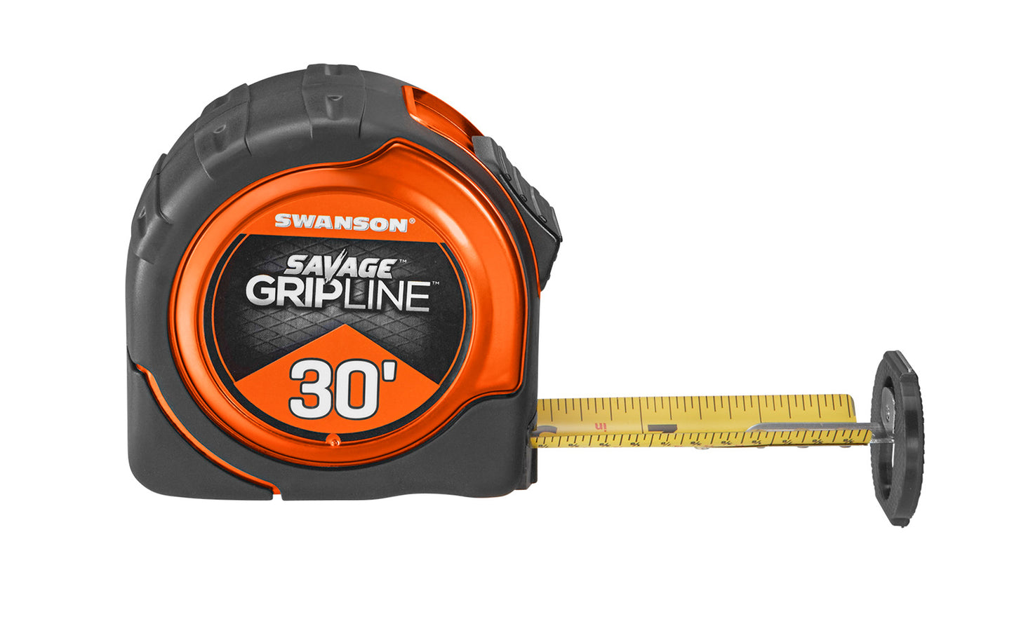 Swanson Savage Gripline 30' Tape Measure ~ Magnetic Tip - Model SVGL30M1 - Grips PVC, Conduit & Pipe up to 2" in diameter