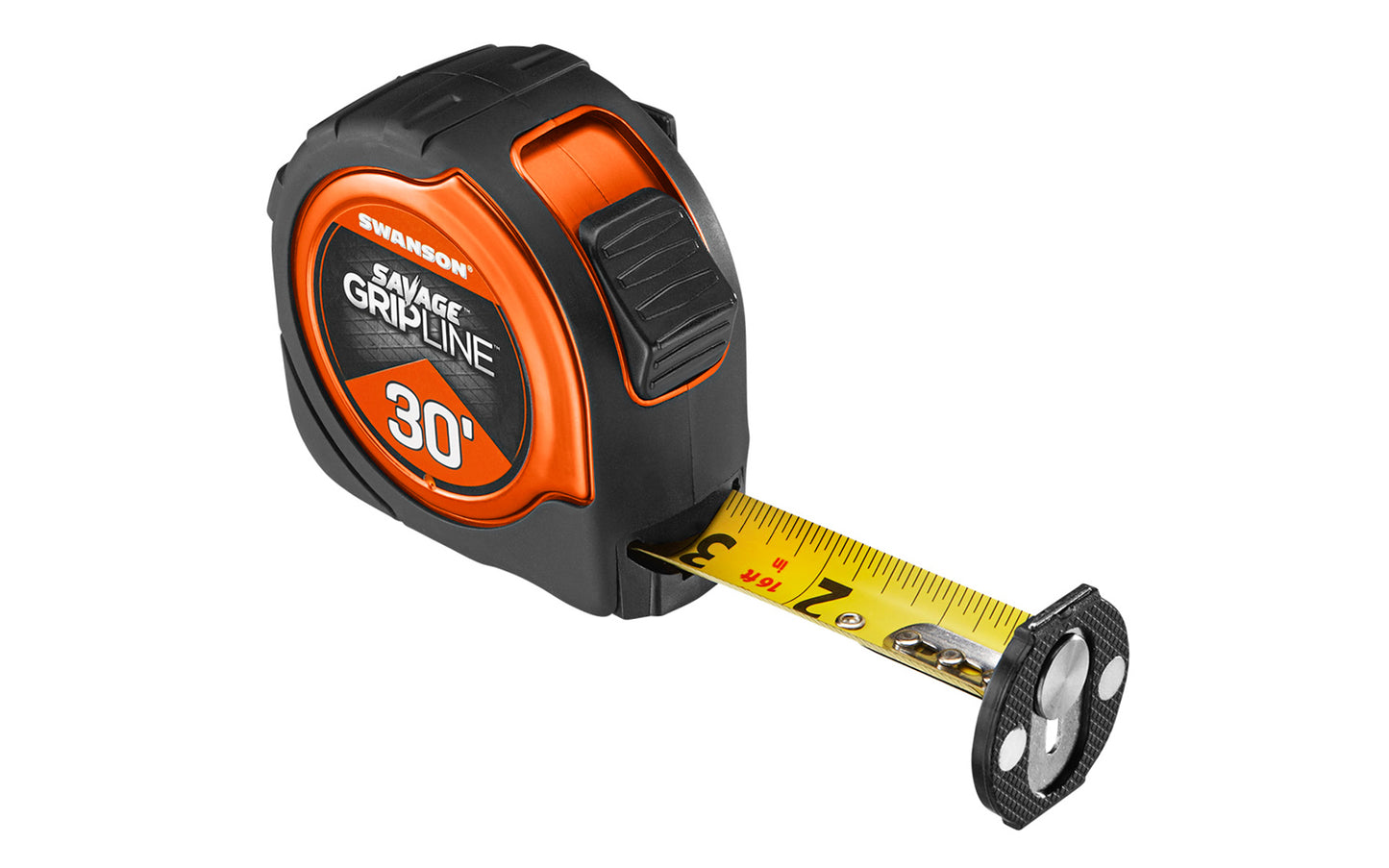 Swanson Savage Gripline 30' Tape Measure ~ Magnetic Tip - Model SVGL30M1 - Grips PVC, Conduit & Pipe up to 2" in diameter