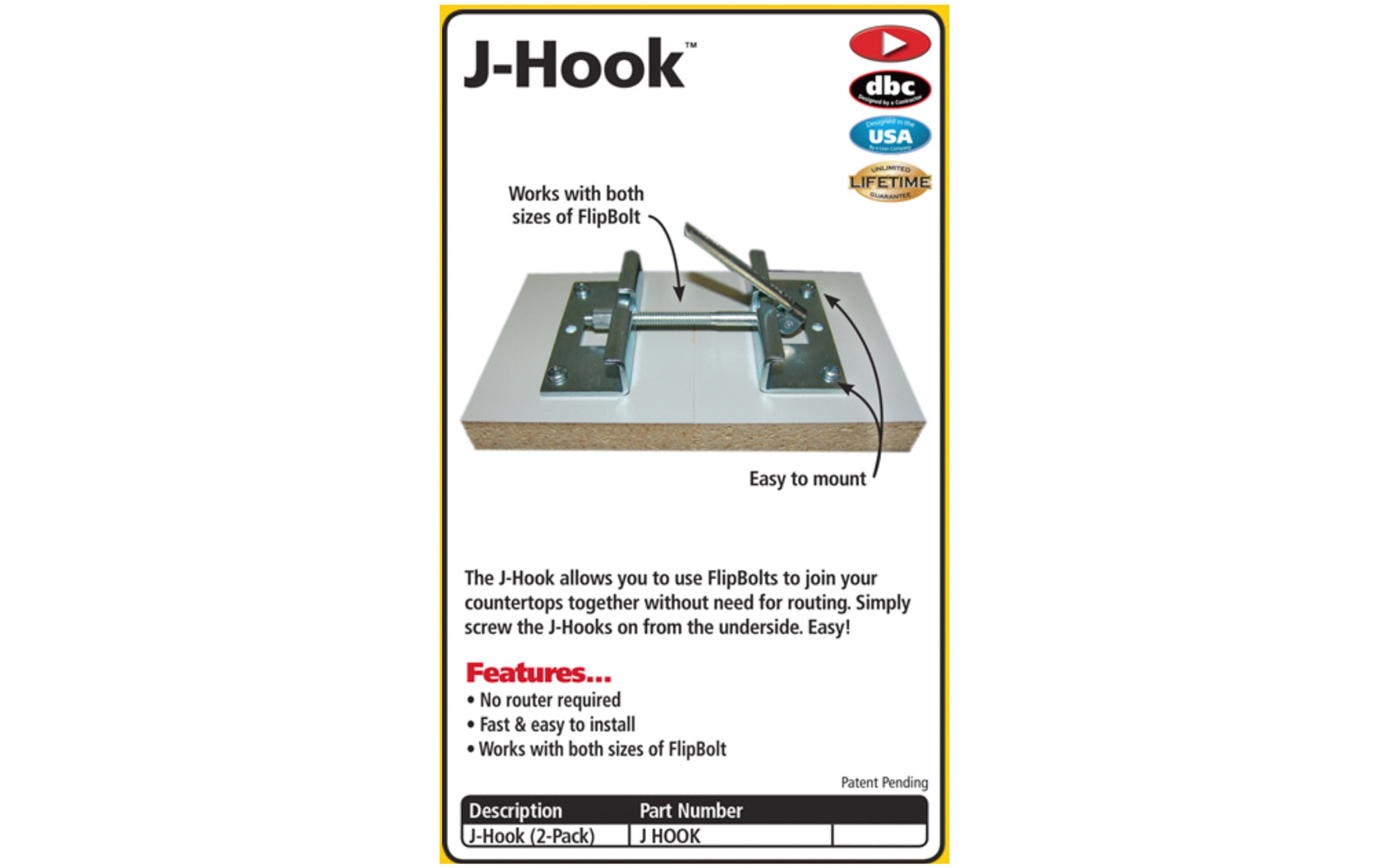 FASTCAP J Hook JHOOK, Gray