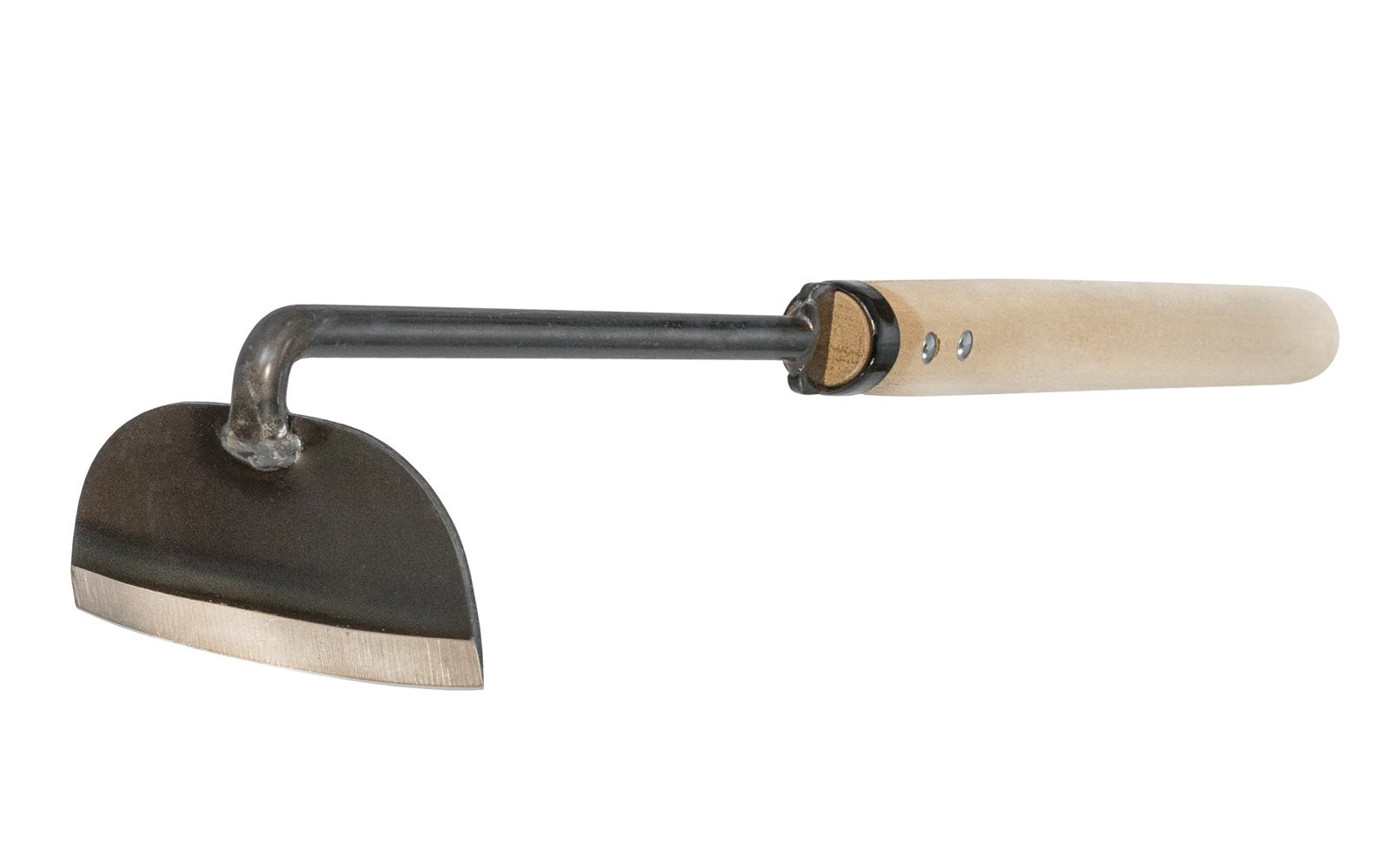 Made in Japan - Japanese sharp weeder with a long neck ~ high carbon steel ~ Cutting blade - Cultivator ~ Hoe - Scythe - Blade in center - 3" long blade - Japanese Garden Mini Weeder - Cutting Grass - Weeding - Roots - Kusakichi Scraper - Half Round Blade - Laminated to soft steel - 3" long blade - 75 mm - 16" - Tamanegi Weeder - For Seedlings - 4994898020119