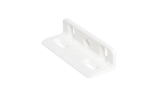 Fastcap Nylon Kolbe Korner, White - 50 Pack - Mounting bracket for shaker style drawer fronts. It allows for the drawer face to be mounted to the box easily - Model No. KK.50PC.WH