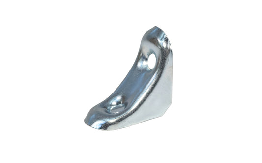 Zinc Corner Brace with Smooth Surface ~ 1-3/8" x 1-3/8" - KV Model No. 341-ZC - Knape and Vogt - Smooth Rounded Edges   