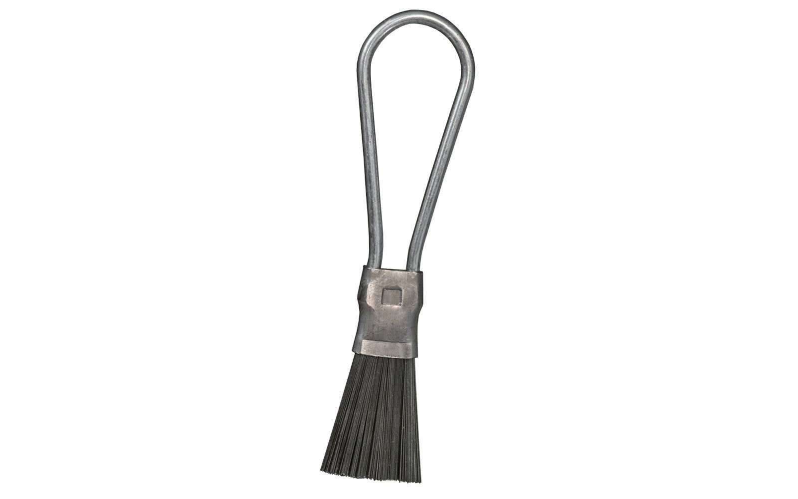 Steel Looped-Handle Wire Brush ~ 5-3/8" Long - Made in USA ~ This wire brush is good for general purpose & the workshop area, including industrial, automotive & construction applications - Steel wire brush - 5-3/8" overall long - 1-1/4" width of bristles - Hang-up loop on wire brush - Wire Brush with Loop - Model 20-S - Magnolia Brush