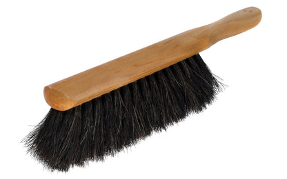 Bench Brush ~ Black Horsehair - Magnolia Counter Duster Model No. 54 ~ Bristles are staple set in clear lacquered hardwood block ~ Excellent for dusting, cleaning counters, & the workshop area ~ Great for use on delicate & polished surfaces - will not scratch 