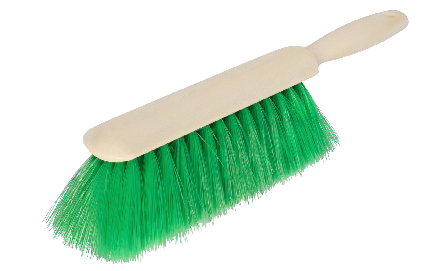 Bench Brush ~ Green Nylex Bristles - Magnolia Counter Duster Model No. 57 ~ Well-made duster ~ Green flagged nylex bristles ~ Bristles are staple set in hard plastic handle ~ Soft synthetic bristles ~  Excellent for general purpose dusting, cleaning counters, & the workshop area ~ Made in USA