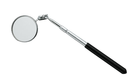Telescoping Round Inspection Mirror ~ 2-1/4" - General Tools Model No. 557 ~ For inspection of hard to reach work pieces & machines ~ Extends from 10-1/2" to 15" 