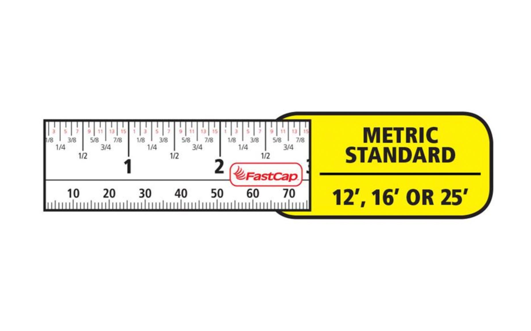 FastCap ProCarpenter Tape Measure Metric-Standard 25
