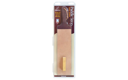 Flexcut Paddle Strop ~ PW16 - Made in USA ~ Excellent for getting that razor sharp edge on knives & tools - Leather Top Surface - With Compound ~ Perfect for Knives, Draw Knives, Hand Planes, Chisels, Mallet Tools, Turning Tools, Kitchen Cutlery 