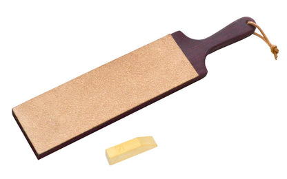Flexcut Paddle Strop ~ PW16 - Made in USA ~ Excellent for getting that razor sharp edge on knives & tools - Leather Top Surface - With Compound ~ Perfect for Knives, Draw Knives, Hand Planes, Chisels, Mallet Tools, Turning Tools, Kitchen Cutlery ~ 651646070164