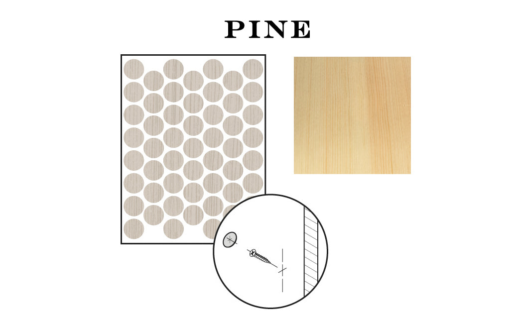 FastCap 9/16" Pine Adhesive Cover Caps - Unfinished Wood ~ 260 Pieces - Model No. FC.MB.916.PN