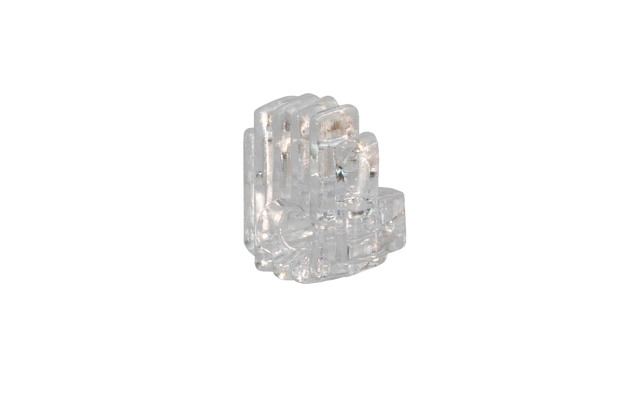 Plastic Decorative Mirror Clip for 1/4" Thick Glass - 1/4" Opening ~ KV Model No. 6092 - Knape and Vogt