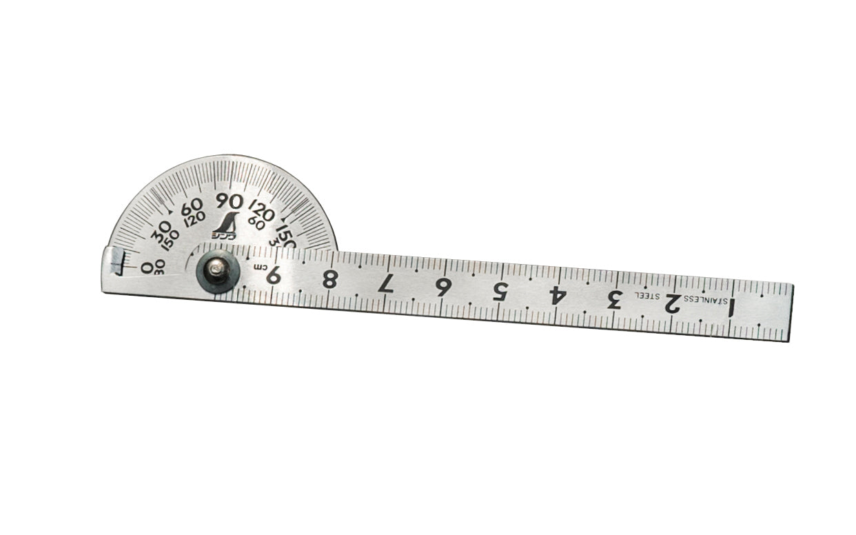 Mini Protractor Parallel Shinwa Mini Protractor ~ Stainless Steel – Hardwick & Sons