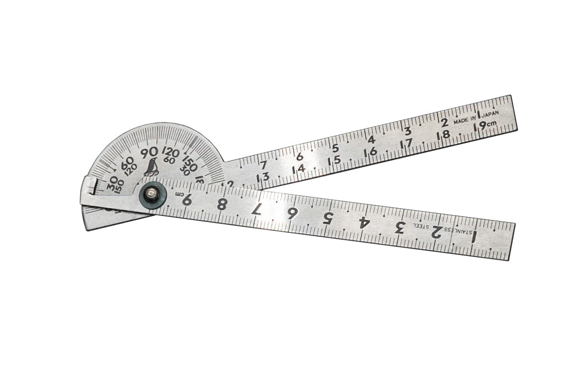 Mini Protractor Parallel Shinwa Mini Protractor ~ Stainless Steel – Hardwick & Sons