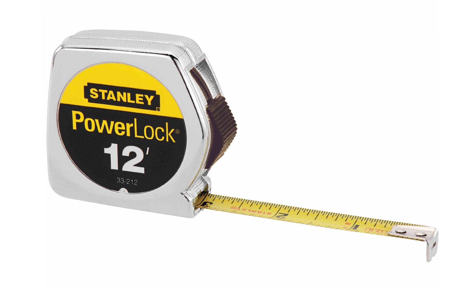 Stanley Powerlock 12' Tape Measure ~ 33-212 - Made in USA
