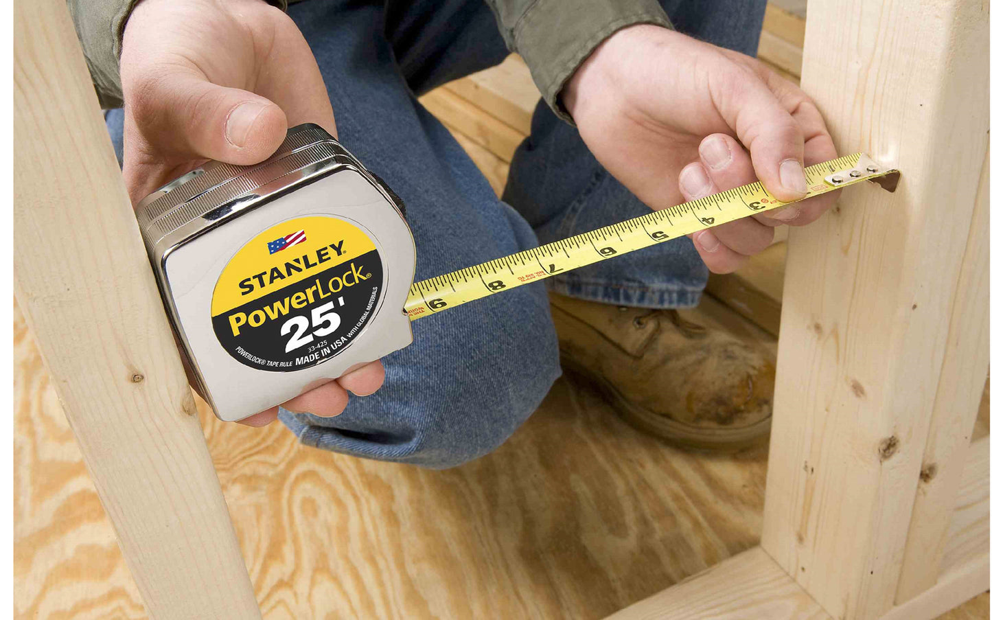 Stanley Powerlock 25' Tape Measure ~ 33-425 - Made in USA