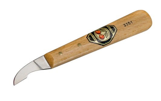 Two Cherries Chip Carving Knife ~ Short Skew Edge - Model No. 3351 - Made in Germany ~ Wood Carving Knife - 1/2" long cutting edge 
