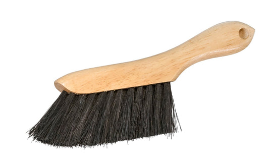 Made in USA · Well-made duster ~ Bristles are staple set in clear lacquered hardwood block ~ Moderate/Light stiffness - Great for wood chips, sawdust, glass chips, & general woodshop debris - Magnolia Counter Duster Model No. 223 - Tampico Hand brush - Foxtail duster - Beaver tail brush - Tampico - Small Hand whisk