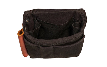 Occidental Leather Task Pouch ~ 9512 - Made in USA ~ Compact pouch for small tasks - Features 8 pockets - Task Pouch provides holders for your tape measure, spiral pad, pens & pencils, screw driver, utility knife, & pliers - Made of durable Cordura material with a foam core - Fits up to a 2" work belt - Eight Pouches - Occidental