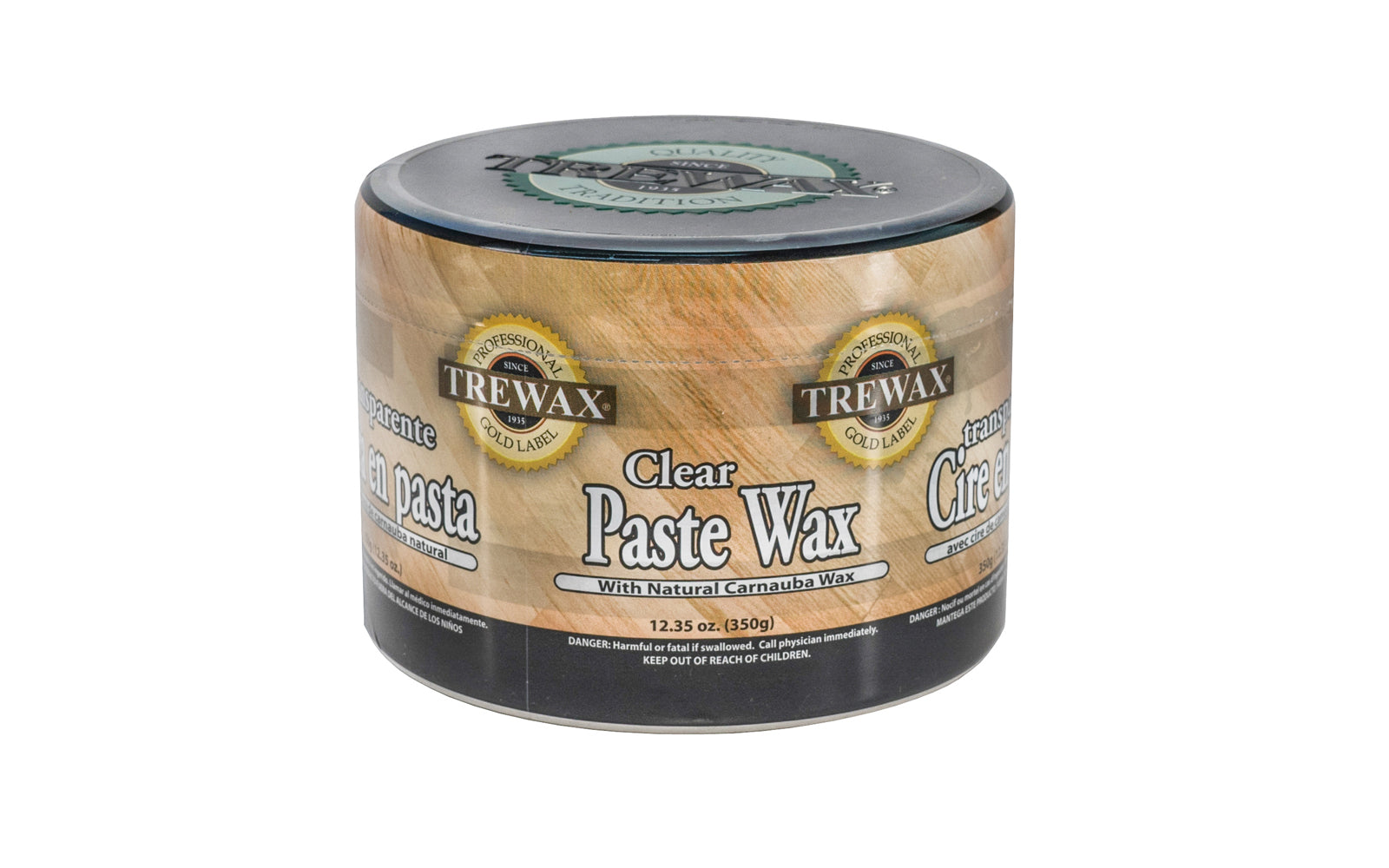  Trewax Paste Wax with Carnauba Wax, Clear, 12.35-Ounce, Ideal  on Hardwood Floors, Fine Furniture, Granite, Marble and Bronze : Health &  Household