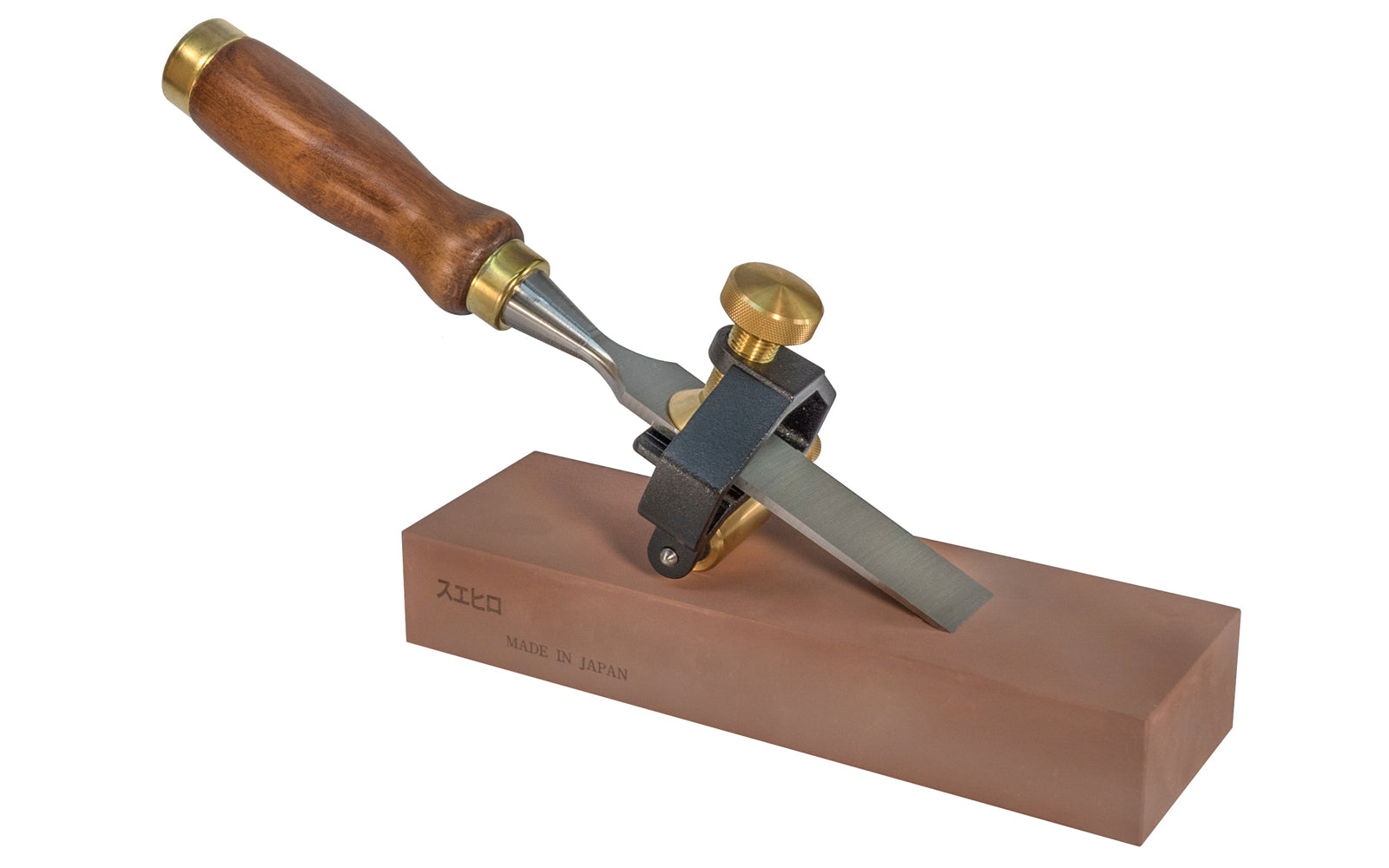 Arkansas Stone for Sharpening Screwdriver with Wooden Base