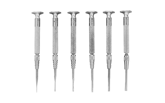 6-Piece Jeweler's Screwdriver Set - Model No. SPC600 ~ Great for jewelers, instrument makers, subminiature parts, assemblers & model makers ~ With swivel heads for greater control ~ General Tools ~ 038728425683