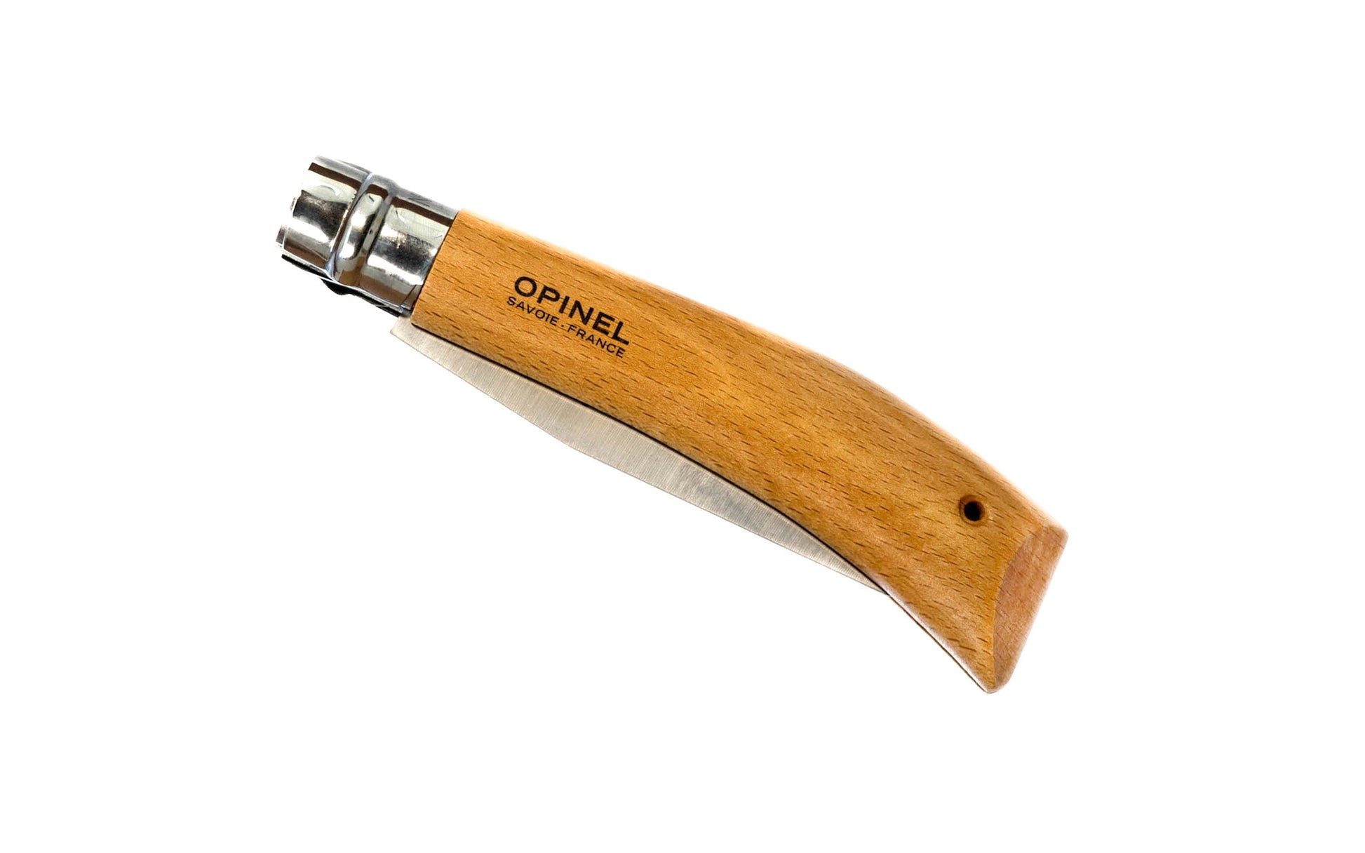Opinel Garden Saw No. 12 ~ Made in France ~ Made in France · 5" long blade ~ Foldable blade with stainless locking collar ~ Made of high carbon steel with an anti-corrosive coating ~ Beechwood handle 