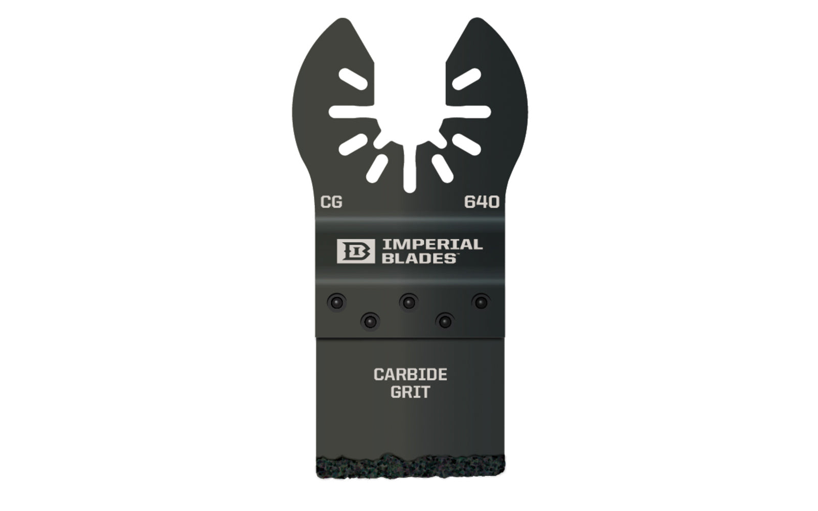Imperial Blades "One Fit" 1-1/4" Carbide Grit Plunge Cut Blade. Ideal for precise plunge cuts. Recommended applications: Tile Grout. Popular projects: Removing stubborn grout between tiles without damaging tile edges & making plunge cuts in plaster & other soft porous materials. Model IBOA640-1. Made in USA.   