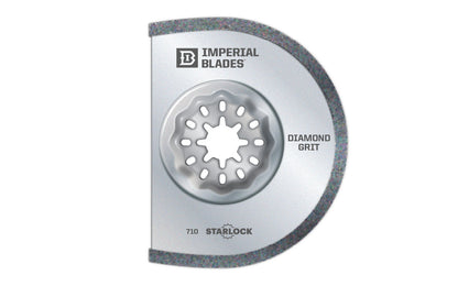Imperial Blades "Starlock" 3" Diamond Grit Segment Blade. Segment blade shape ideal for working in corners & on edges without overcut. Recommended applications: Brick Mortar, Manufactured Stone, Tile Grout, Plaster. Popular projects: Removal of hard epoxy & cement grout. Made in USA. 819846015419. Model IBSL710-1