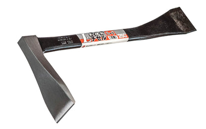 The Dogyu Japanese 'L' Chisel-End Compact Pry Bar has a special 90° angle pry-end & flat pry-end and great for your tool bag. 10" overall length. Made in Japan.