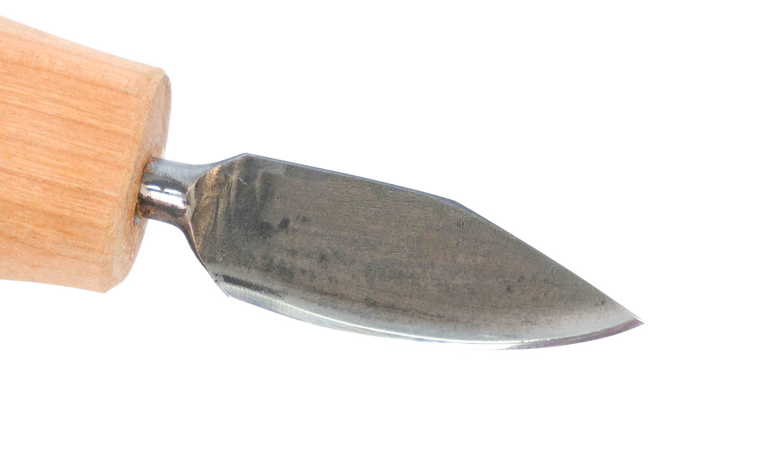 Straight Bevel Carving Knife Closeup ~ Medium Blade ~ North Bay Forge 