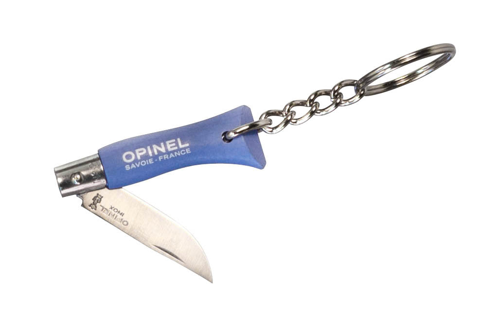 Opinel Mini Stainless Steel Knife with Keychain ~ Foldable Blade