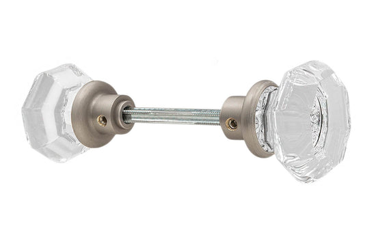 Pair of Octagonal Clear Glass Doorknobs – Hardwick & Sons