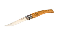 Opinel Stainless Steel "Effilés" Slim Knife ~ Olivewood Handle Gift Box Set ~ Made in France